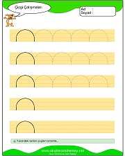 okul öncesi çizgi çalışma sayfaları